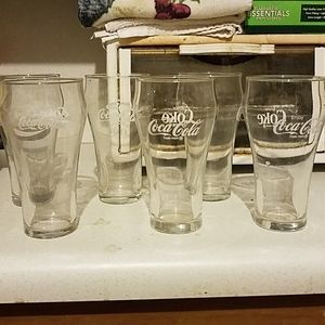 Coke glasses, different colors
